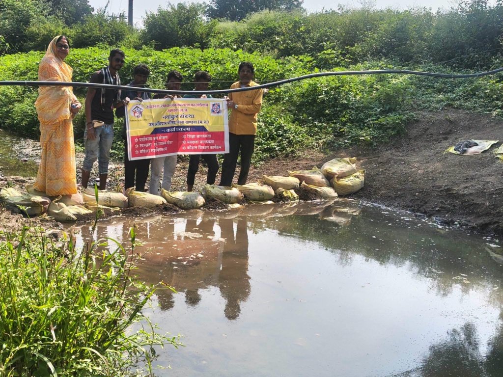 कम खर्च में जल संरक्षण की पहल, भगवानपुरा में बनाए गए 7 बोरी बंधान