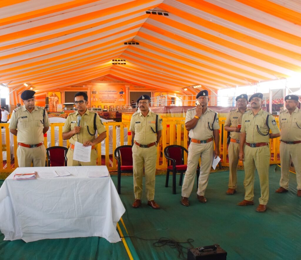 *मुख्यमंत्री श्री मोहन यादव के प्रस्तावित हरसूद भ्रमण को लेकर पुलिस बल को किया गया ब्रीफ*