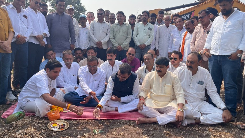 67 गांवों की 13 हजार हेक्टेयर जमीन को मिलेगा सिंचाई का पानी, पंप हाउस का भूमिपूजन।