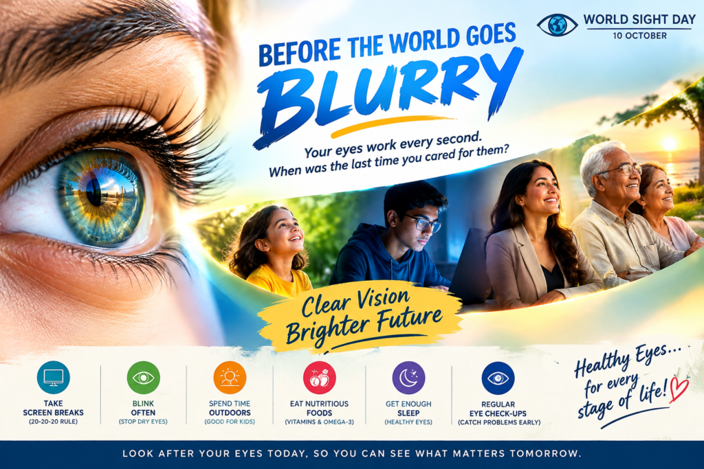 BEFORE THE WORLD GOES BLURRY ………A wake-up call for every age